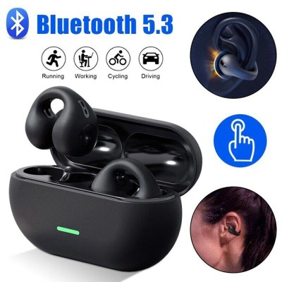 T 75 Wireless Bluetooth 5.3 Earbuds Ear Clip Bone Conduction Headphones Sport Headset